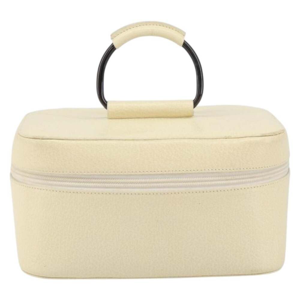 Gucci Leather Vanity Cosmetic Pouch White